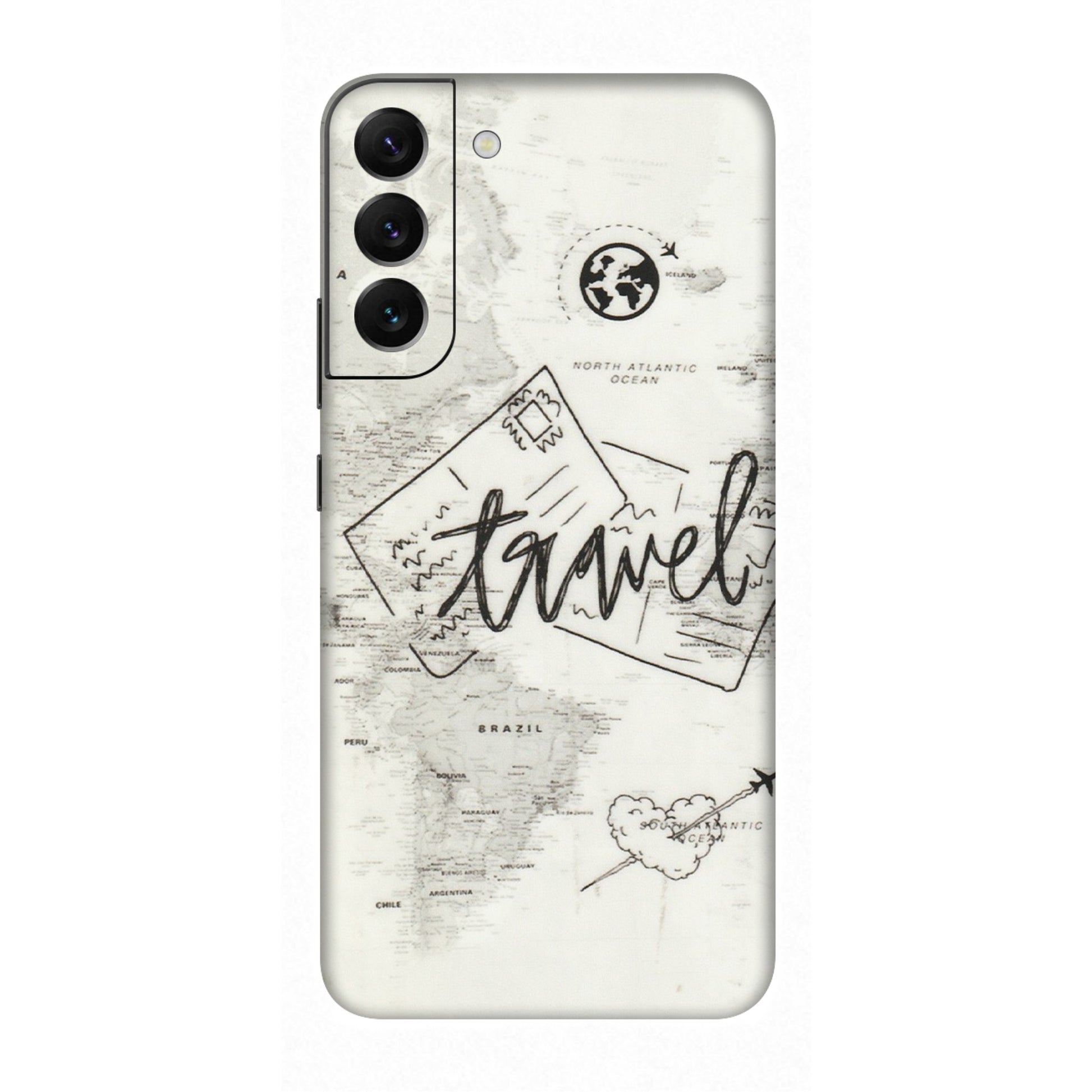 Samsung A/S Series Phone Skins (All Models) - Travel Ticket - Transparent Finish (T-06) Samsung Galaxy S22 Plus