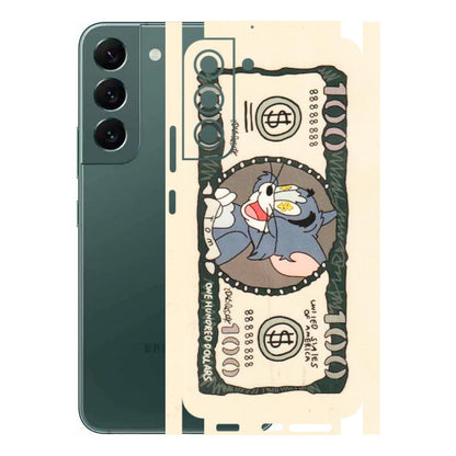 Samsung A/S Series Phone Skins (All Models) - One Hundred Dollar Tom - Transparent Finish (T-16) Samsung Galaxy S22 Plus