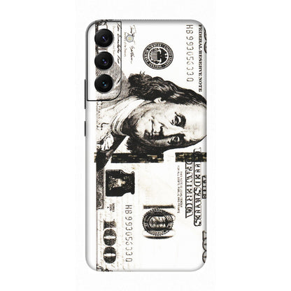 Samsung A/S Series Phone Skins (All Models) - 100 Dollar Currency - Transparent Finish (T-01) Samsung Galaxy S22