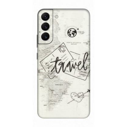 Samsung A/S Series Phone Skins (All Models) - Travel Ticket - Transparent Finish (T-06) Samsung Galaxy S22