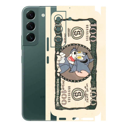 Samsung A/S Series Phone Skins (All Models) - One Hundred Dollar Tom - Transparent Finish (T-16) Samsung Galaxy S22