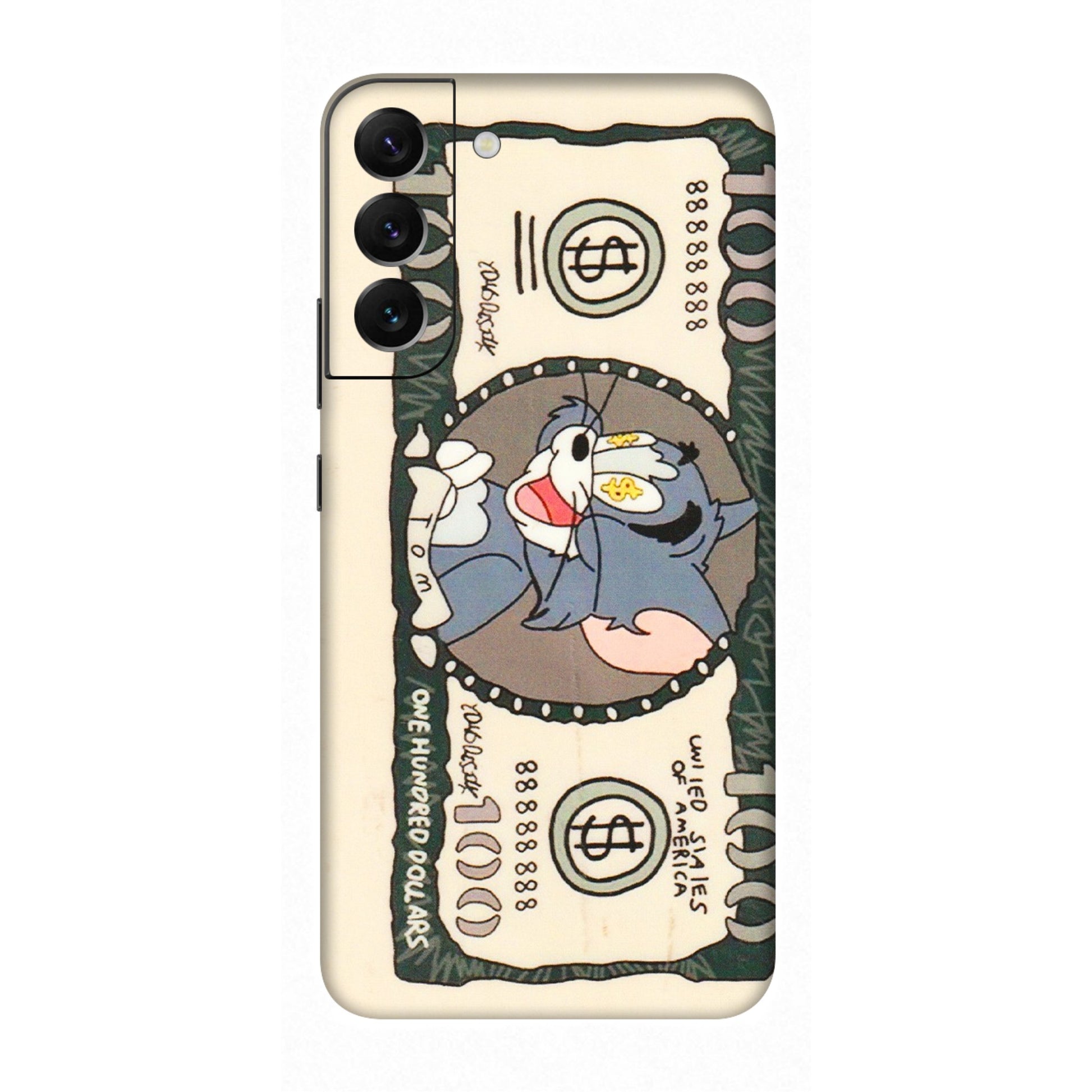 Samsung A/S Series Phone Skins (All Models) - One Hundred Dollar Tom - Transparent Finish (T-16) Samsung Galaxy S22