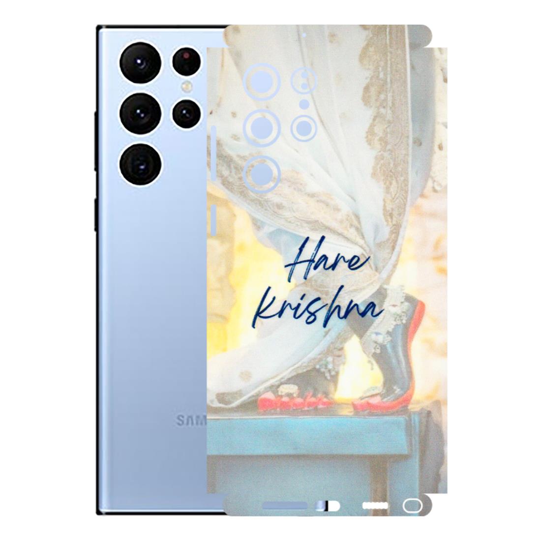 Samsung A/S Series Phone Skins (All Models) - Hare Krishna - 3D Embossed Finish (L-03) Samsung Galaxy S22 Ultra