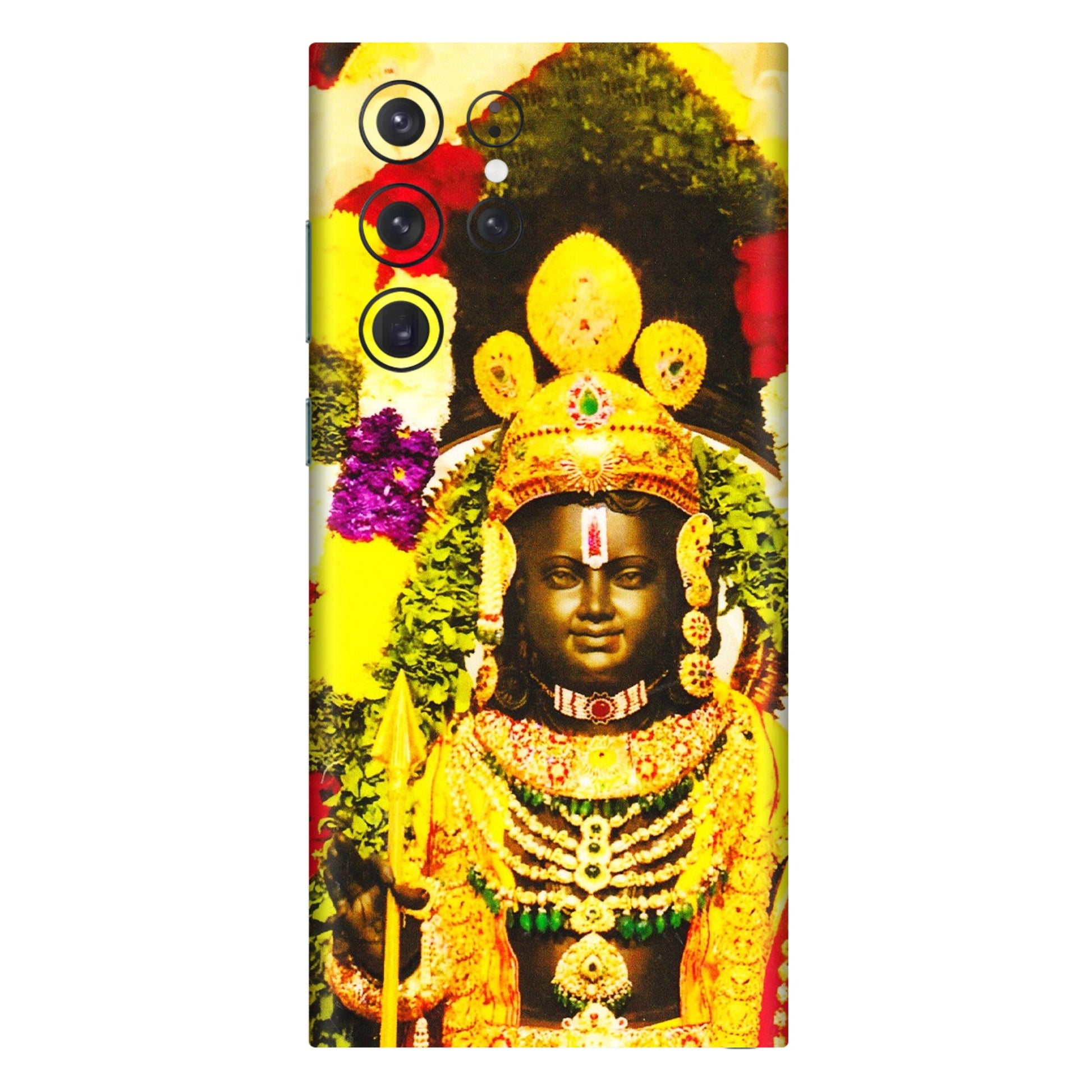 Samsung A/S Series Phone Skins (All Models) - Ram Lalla Ayodhya - 3D Embossed Finish (L-103) Samsung Galaxy S22 Ultra