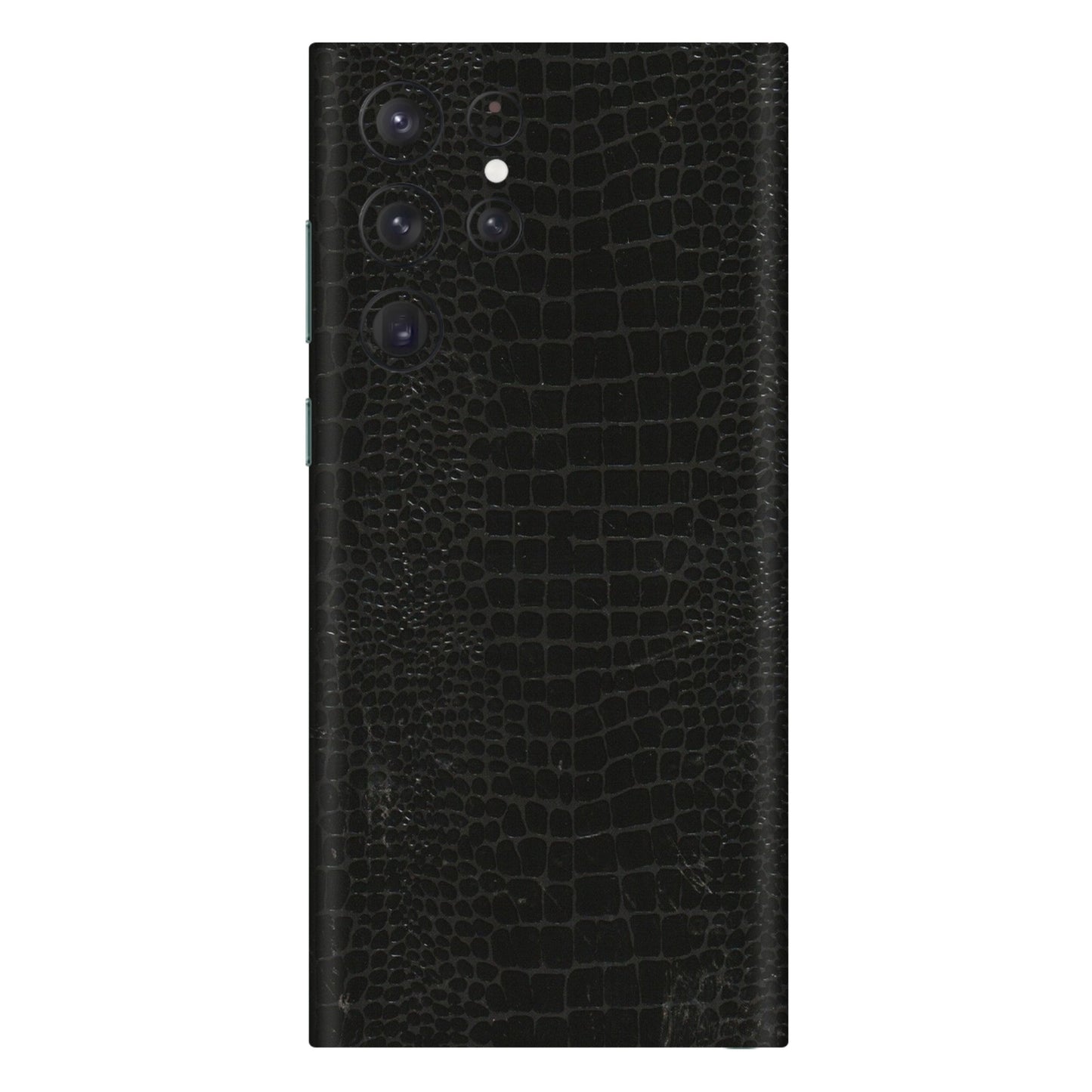 Samsung A/S Series Phone Skins (All Models) - Snake Leather Black - 3D Embossed Finish (L-107) Samsung Galaxy S22 Ultra