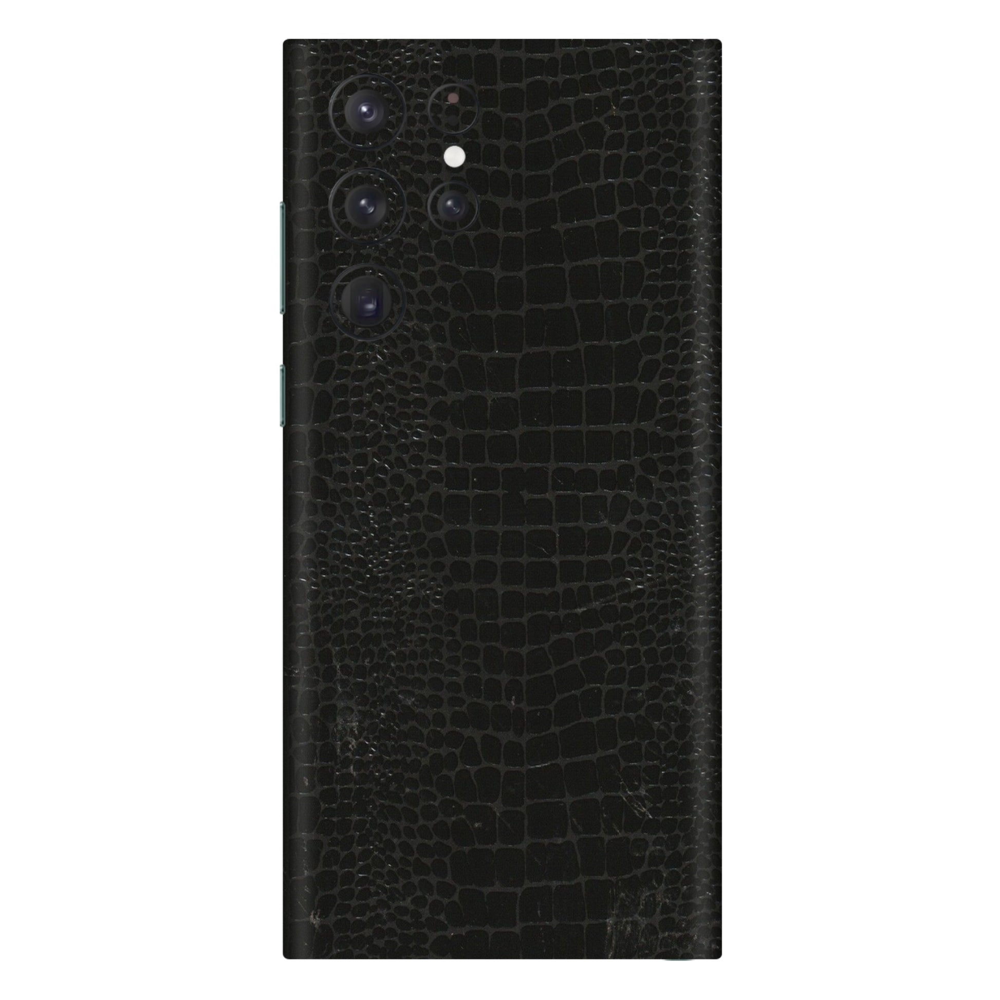 Samsung A/S Series Phone Skins (All Models) - Snake Leather Black - 3D Embossed Finish (L-107) Samsung Galaxy S22 Ultra