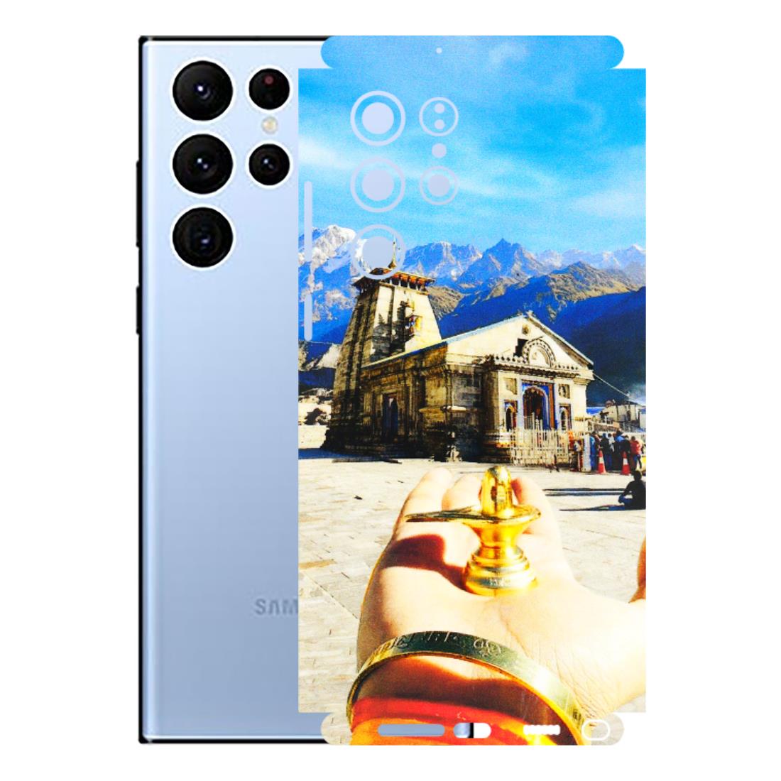 Samsung A/S Series Phone Skins (All Models) - Beauty of Kedarnath - 3D Embossed Finish (L-108) Samsung Galaxy S22 Ultra