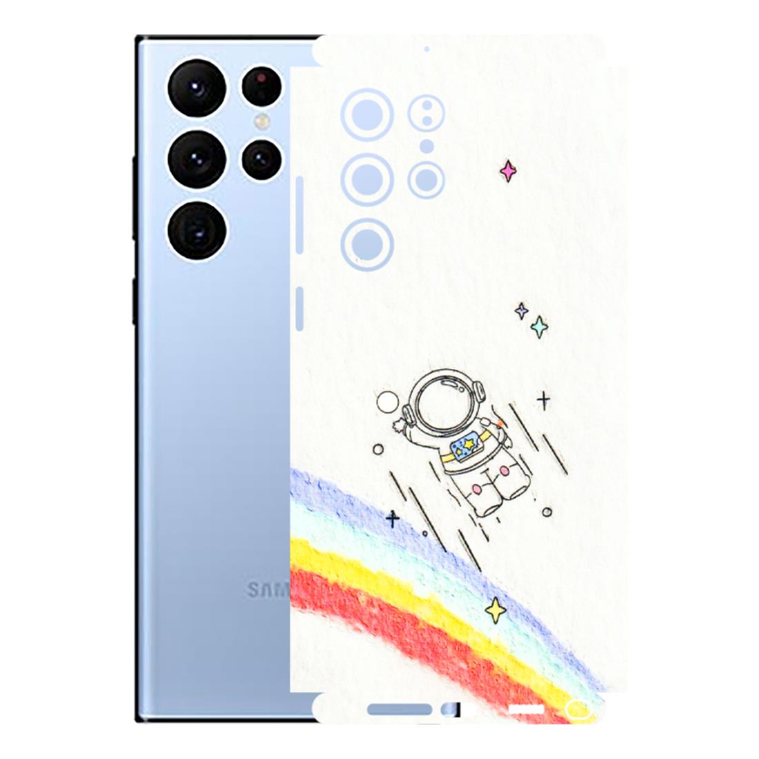 Samsung A/S Series Phone Skins (All Models) - Milkyway Astronaut - 3D Embossed Finish (L-110) Samsung Galaxy S22 Ultra