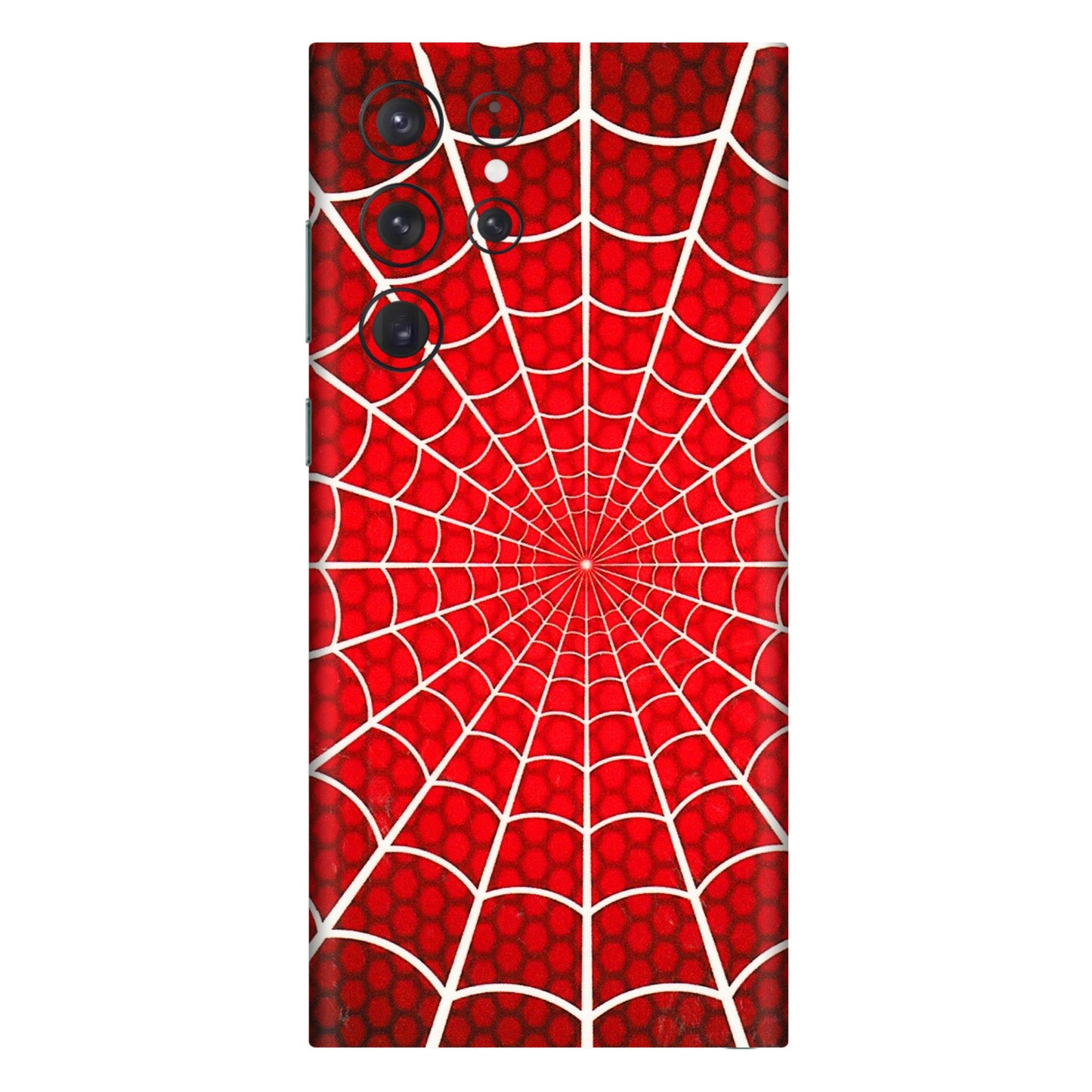 Samsung A/S Series Phone Skins (All Models) - Classic Spidey Web - 3D Embossed Finish (L-115) Samsung Galaxy S22 Ultra