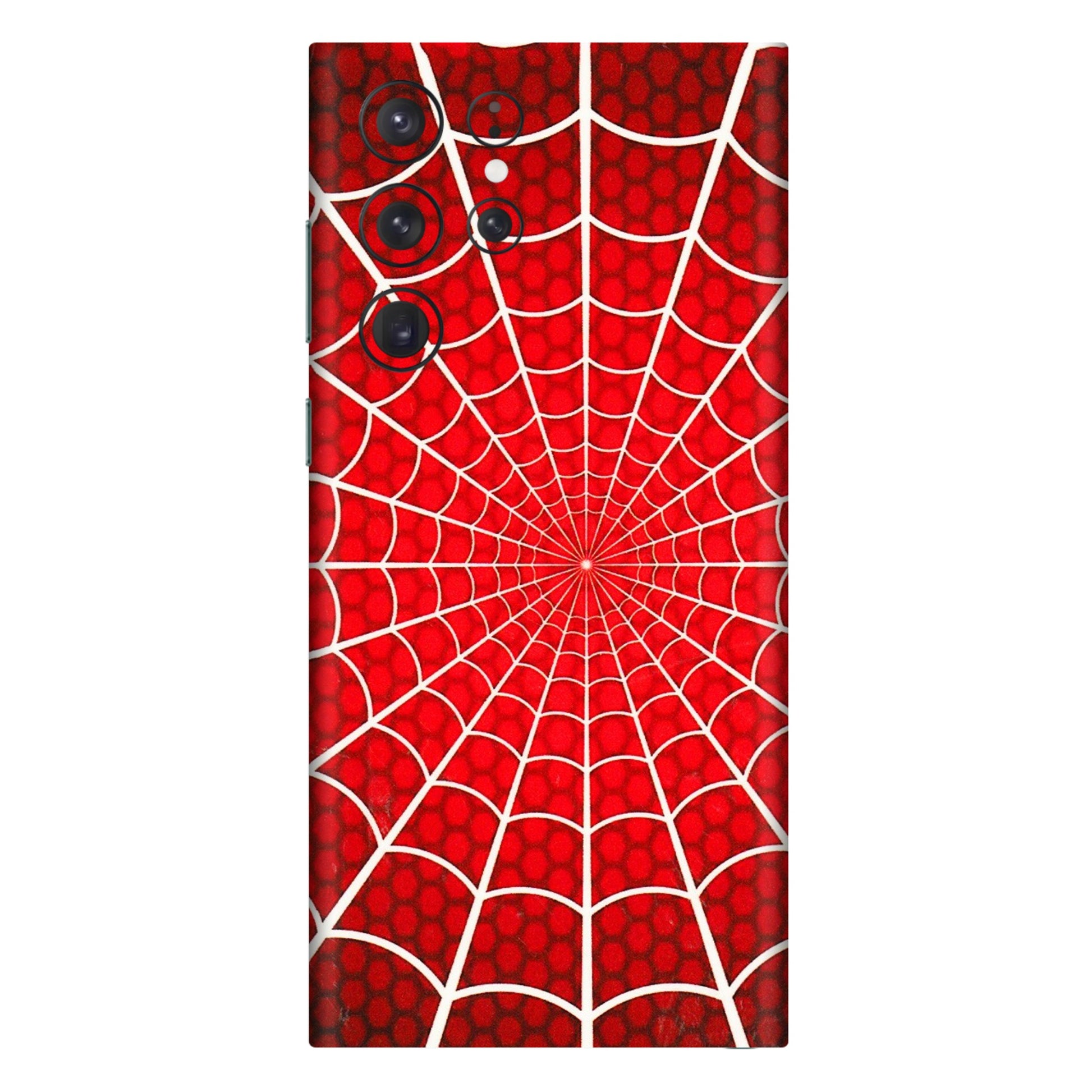 Samsung A/S Series Phone Skins (All Models) - Classic Spidey Web - 3D Embossed Finish (L-115) Samsung Galaxy S22 Ultra