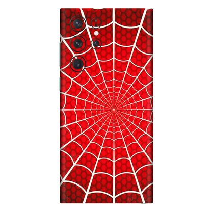 Samsung A/S Series Phone Skins (All Models) - Classic Spidey Web - 3D Embossed Finish (L-115) Samsung Galaxy S22 Ultra