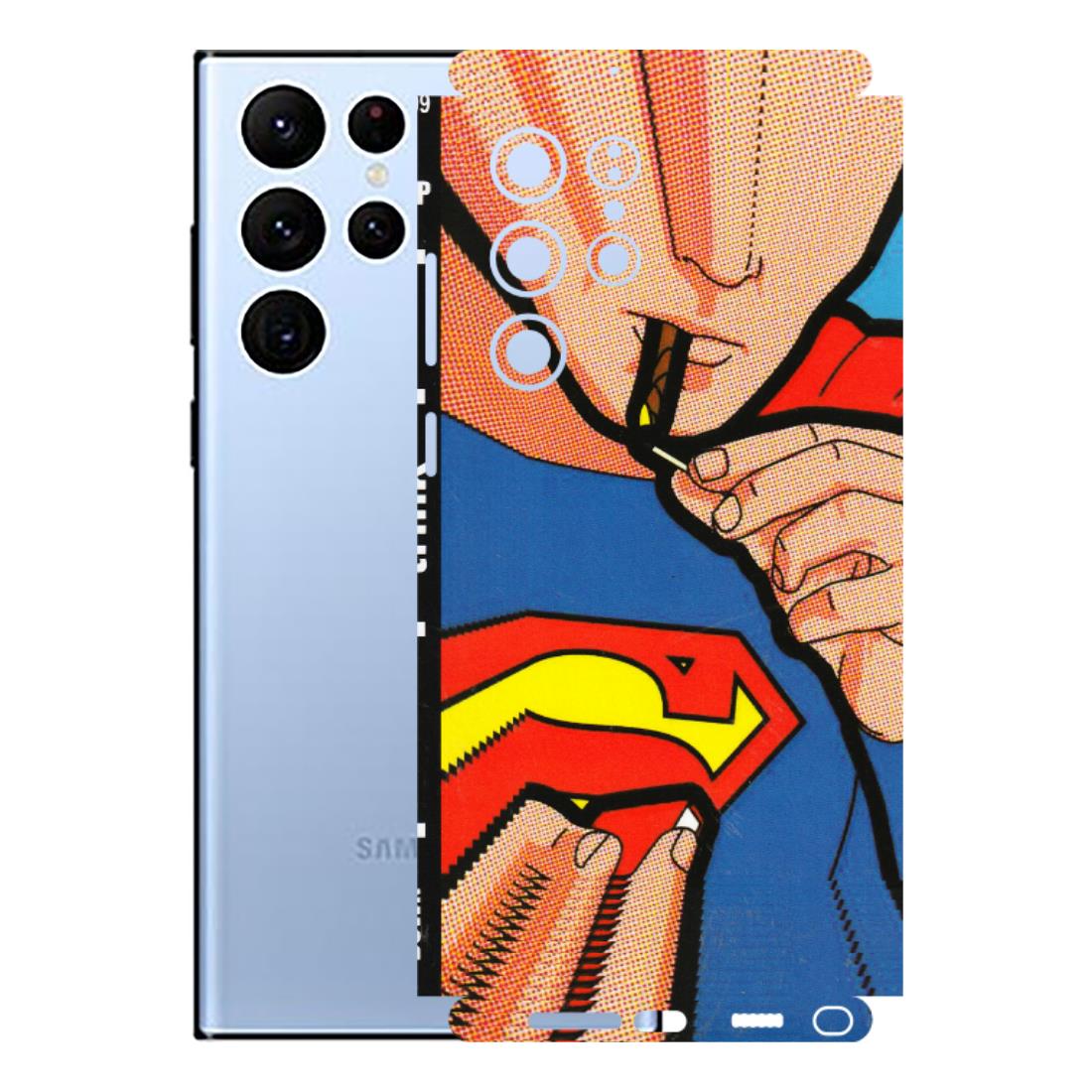 Samsung A/S Series Phone Skins (All Models) - Superman Sutta - 3D Embossed Finish (L-130) Samsung Galaxy S22 Ultra