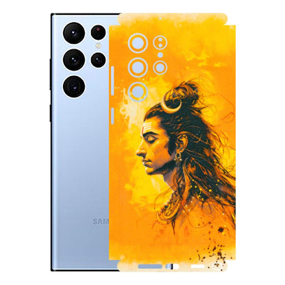 Samsung A/S Series Phone Skins (All Models) - Shiv Shakti - 3D Embossed Finish (L-14) Samsung Galaxy S22 Ultra