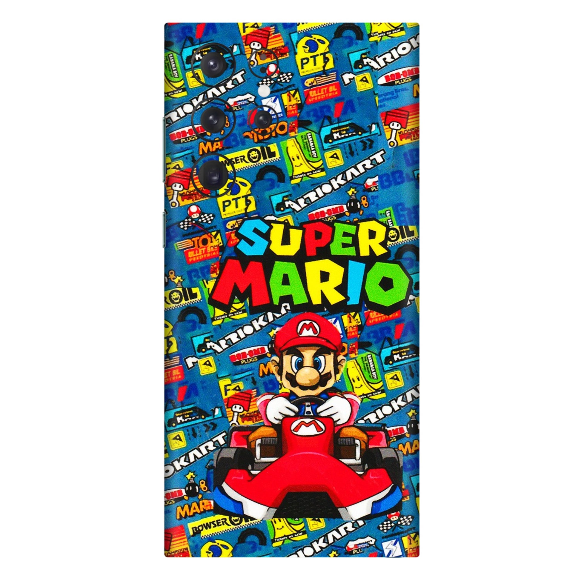 Samsung A/S Series Phone Skins (All Models) - Super Mario Kart - 3D Embossed Finish (L-140) Samsung Galaxy S22 Ultra