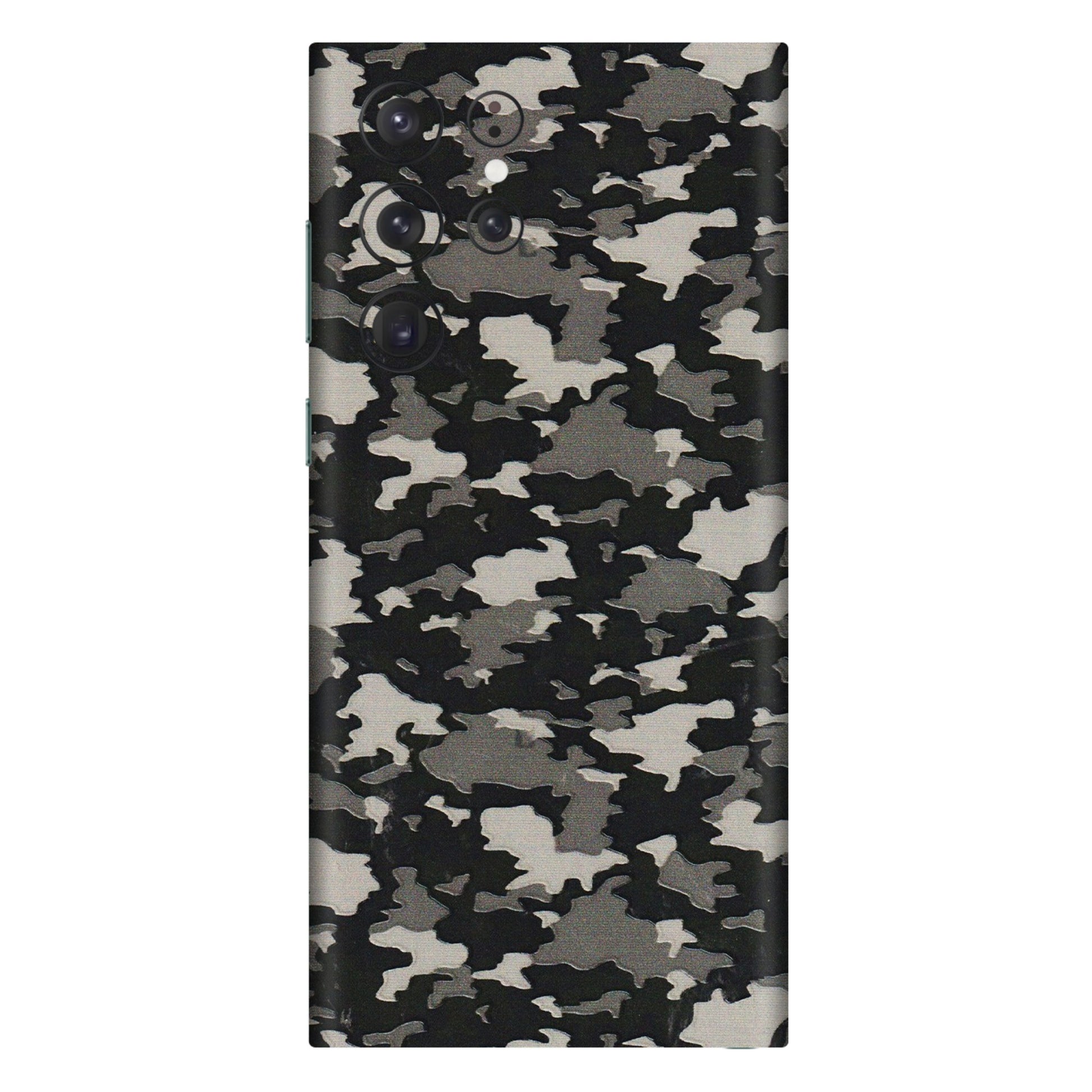 Samsung A/S Series Phone Skins (All Models) - Black/Grey Camoflaunge - 3D Embossed Finish (L-142) Samsung Galaxy S22 Ultra