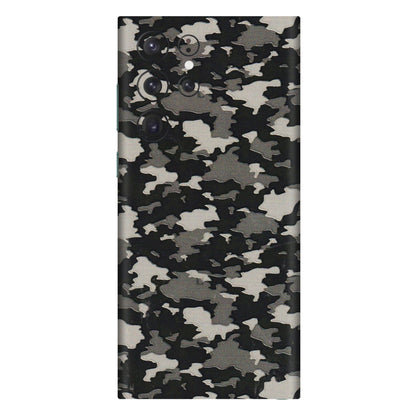 Samsung A/S Series Phone Skins (All Models) - Black/Grey Camoflaunge - 3D Embossed Finish (L-142) Samsung Galaxy S22 Ultra