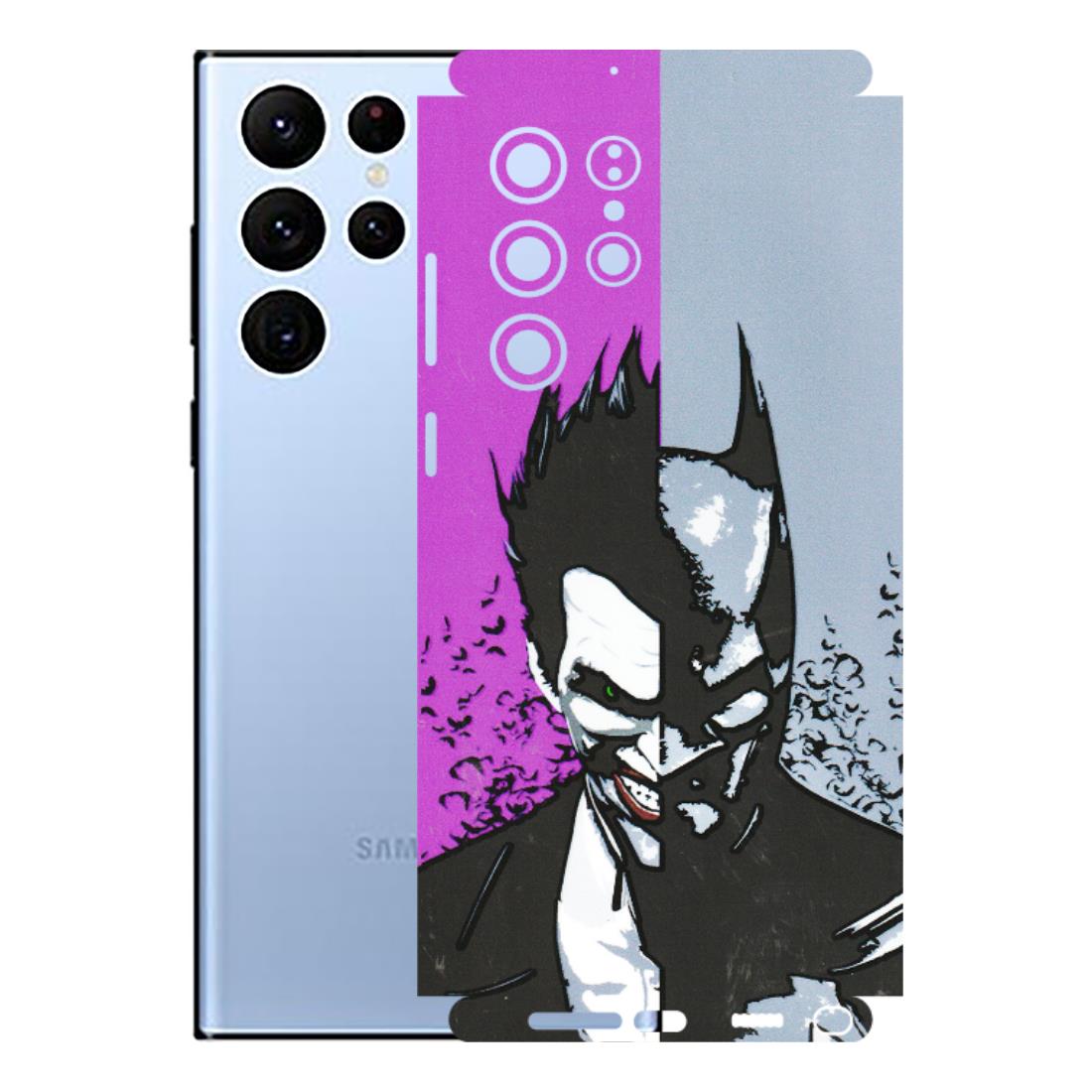 Samsung A/S Series Phone Skins (All Models) - Batman & Joker - 3D Embossed Finish (L-143) Samsung Galaxy S22 Ultra