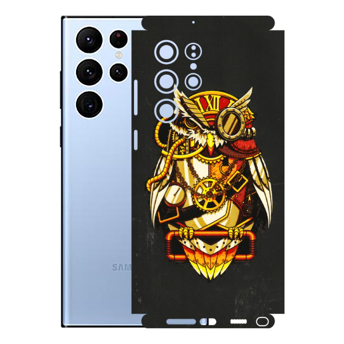 Samsung A/S Series Phone Skins (All Models) - Classy Smart Owl - 3D Embossed Finish (L-144) Samsung Galaxy S22 Ultra
