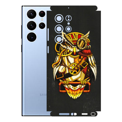 Samsung A/S Series Phone Skins (All Models) - Classy Smart Owl - 3D Embossed Finish (L-144) Samsung Galaxy S22 Ultra