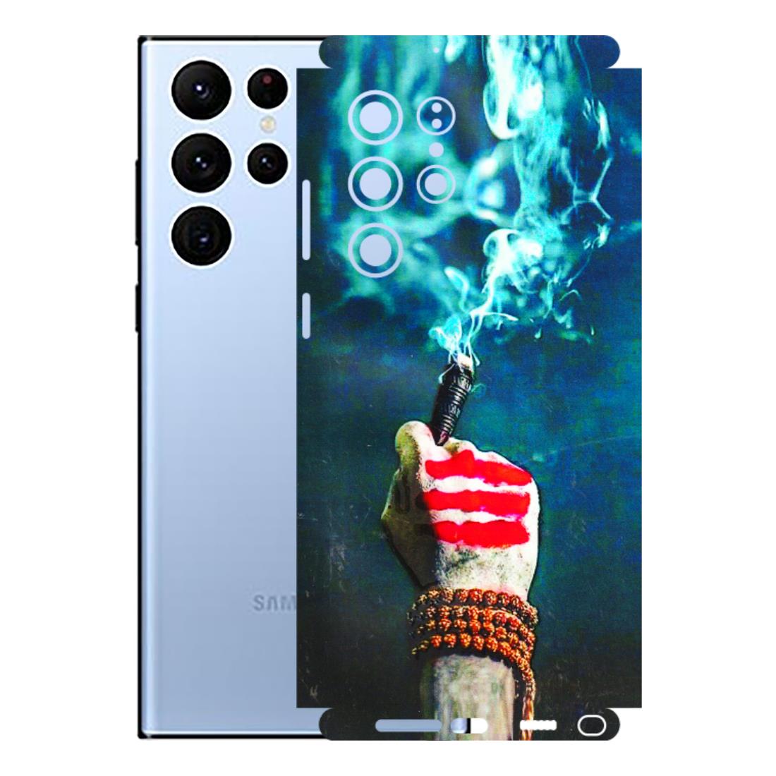 Samsung A/S Series Phone Skins (All Models) - Mahadev Bhakt - 3D Embossed Finish (L-146) Samsung Galaxy S22 Ultra