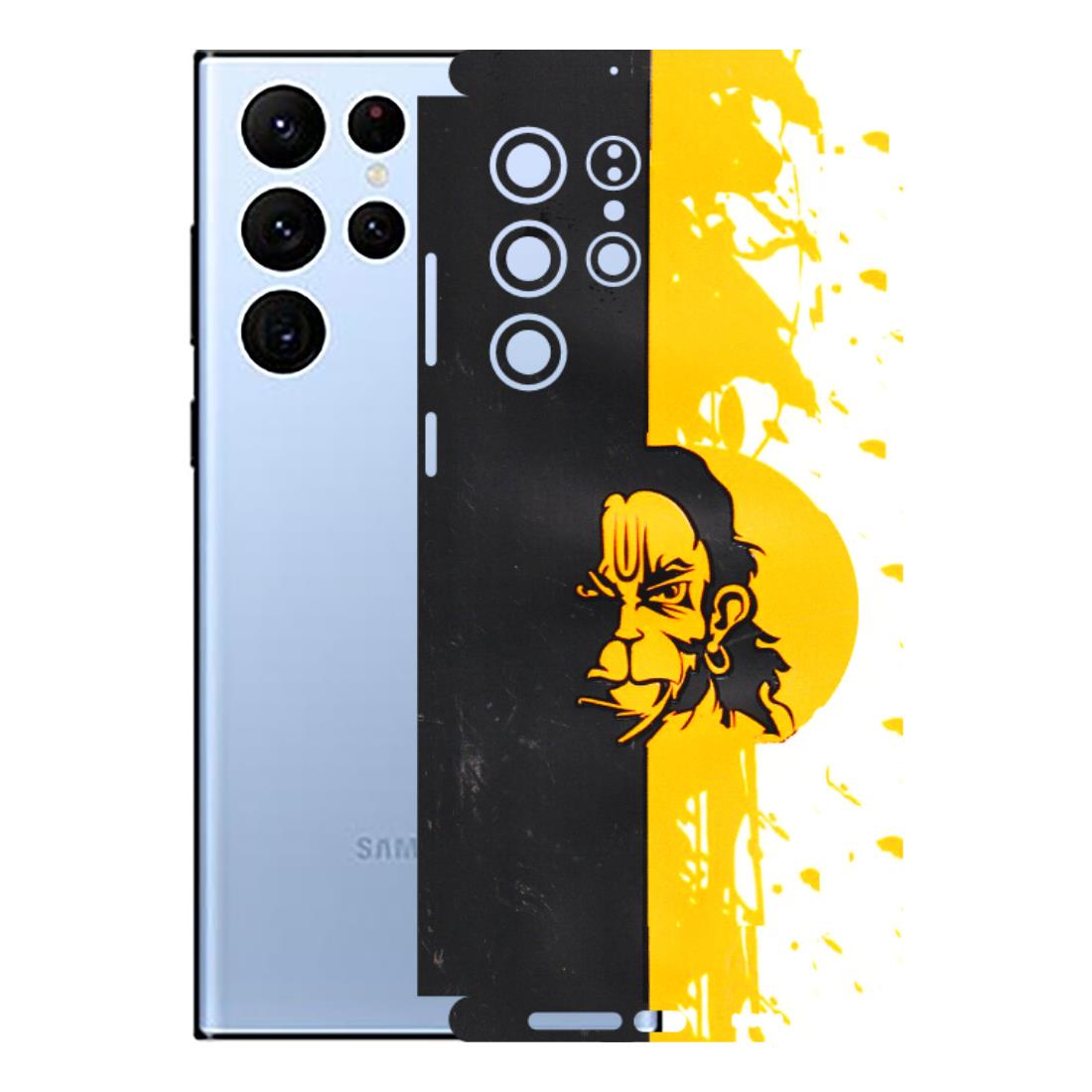 Samsung A/S Series Phone Skins (All Models) - Bajrangbali - 3D Embossed Finish (L-151) Samsung Galaxy S22 Ultra