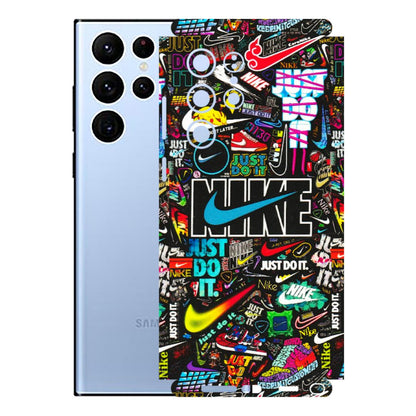 Samsung A/S Series Phone Skins (All Models) - Just Do It Doodles - 3D Embossed Finish (L-166) Samsung Galaxy S22 Ultra