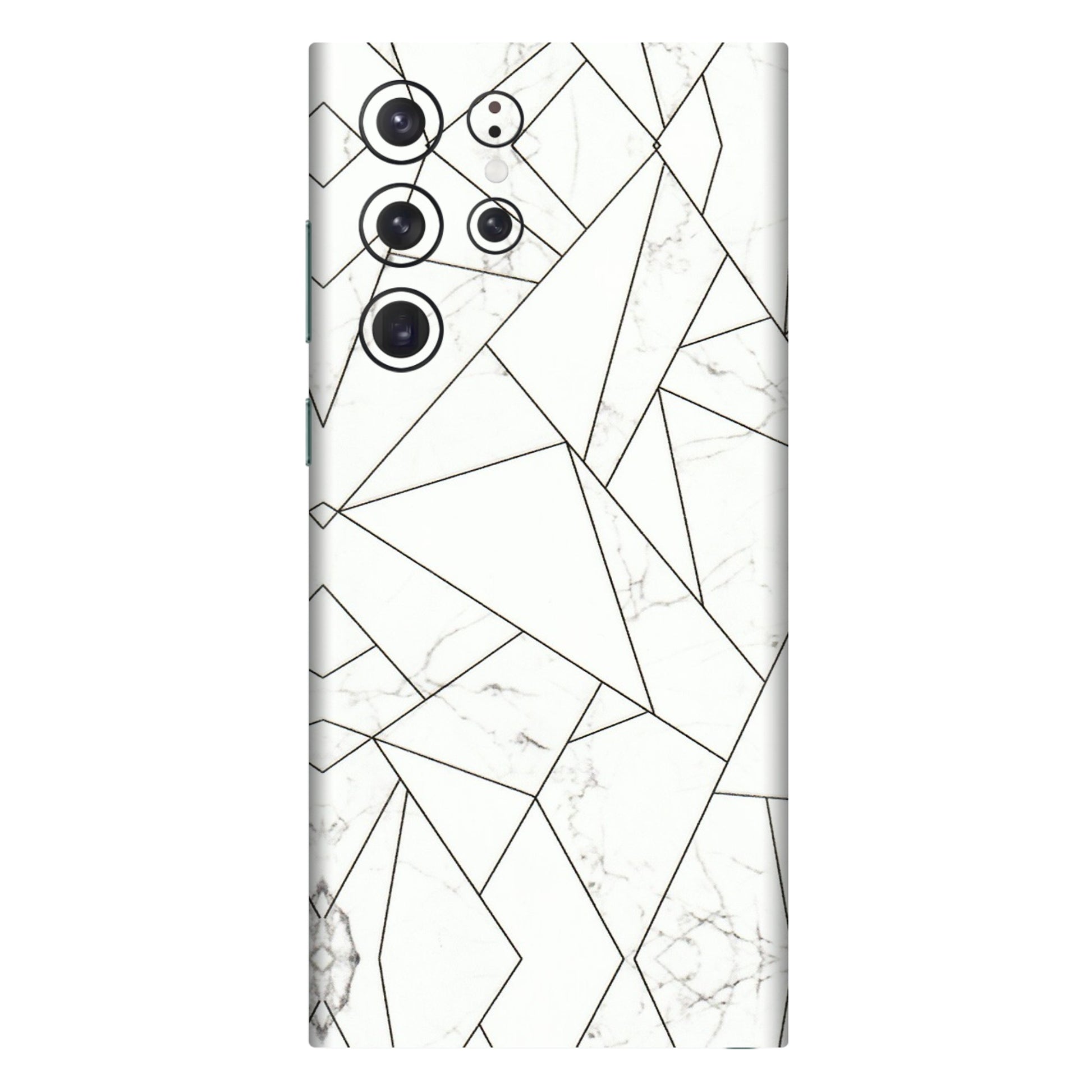 Samsung A/S Series Phone Skins (All Models) - Luxury White Marble Effect - 3D Embossed Finish (L-168) Samsung Galaxy S22 Ultra
