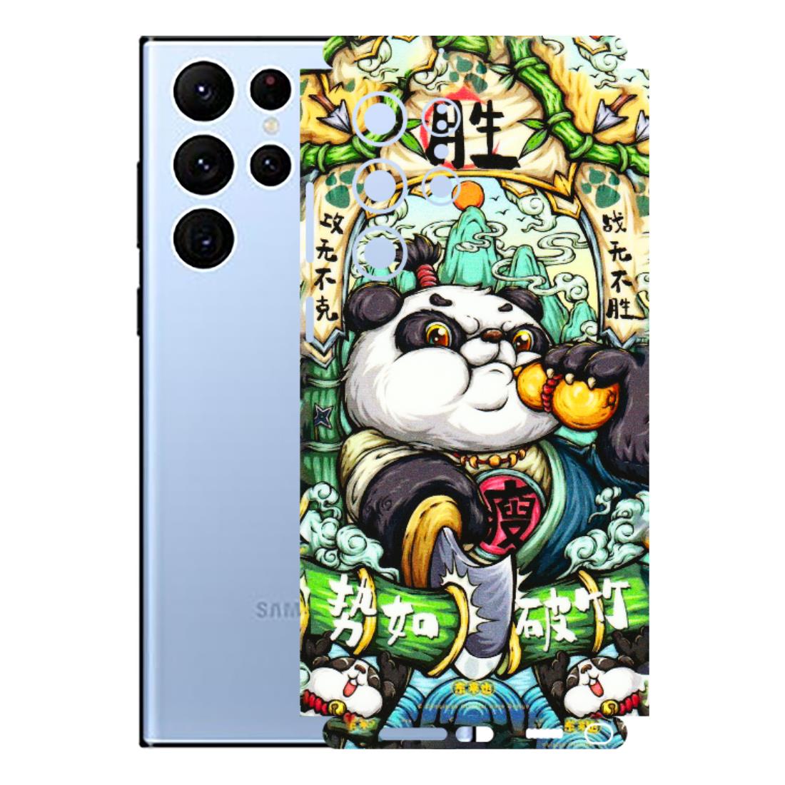 Samsung A/S Series Phone Skins (All Models) - Royal Rich Panda - 3D Embossed Finish (L-170) Samsung Galaxy S22 Ultra