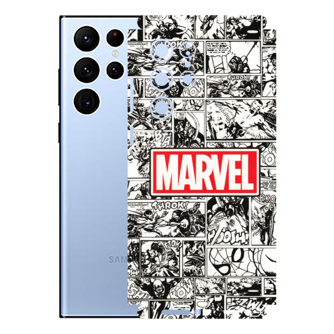 Samsung A/S Series Phone Skins (All Models) - Marvel Comic - 3D Embossed Finish (L-171) Samsung Galaxy S22 Ultra