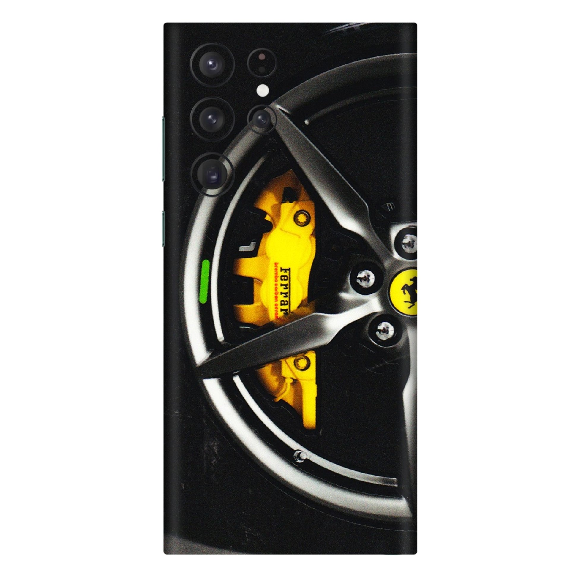 Samsung A/S Series Phone Skins (All Models) - Ferrari Wheel Alloy - 3D Embossed Finish (L-173) Samsung Galaxy S22 Ultra