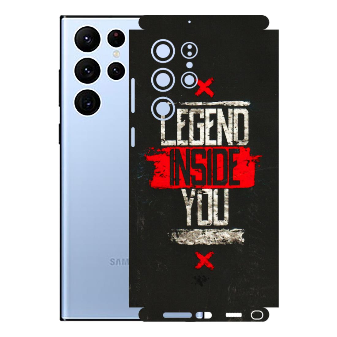 Samsung A/S Series Phone Skins (All Models) - Legend Inside You - 3D Embossed Finish (L-186) Samsung Galaxy S22 Ultra