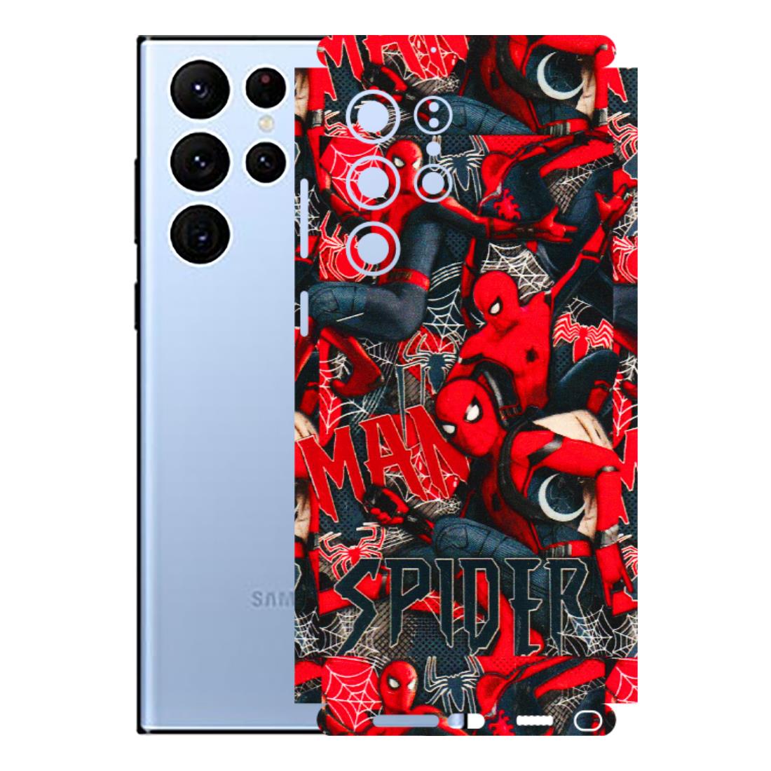 Samsung A/S Series Phone Skins (All Models) - SpiderMan Cool - 3D Embossed Finish (L-188) Samsung Galaxy S22 Ultra