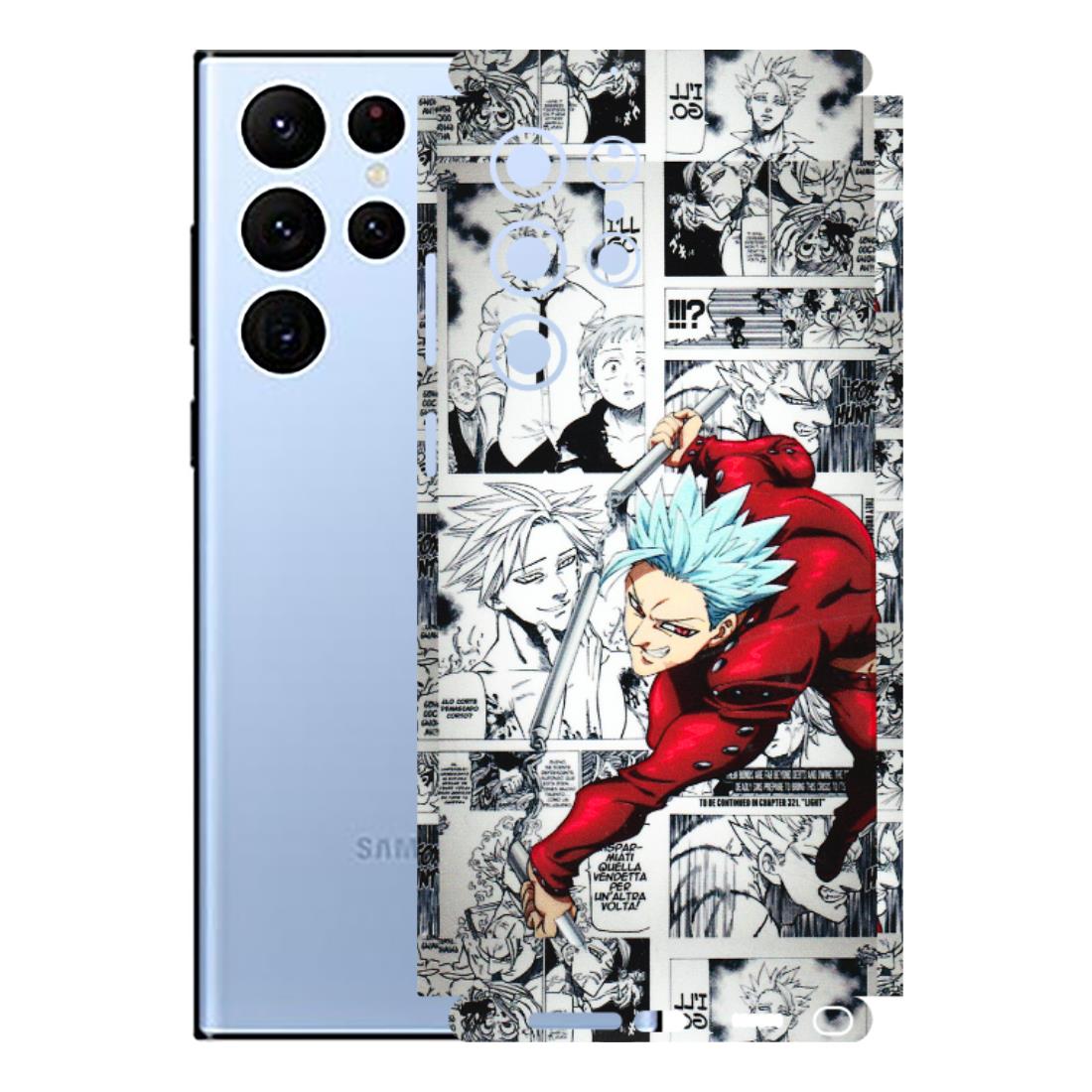 Samsung A/S Series Phone Skins (All Models) - Anime Comic - 3D Embossed Finish (L-192) Samsung Galaxy S22 Ultra