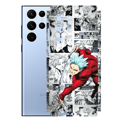 Samsung A/S Series Phone Skins (All Models) - Anime Comic - 3D Embossed Finish (L-192) Samsung Galaxy S22 Ultra