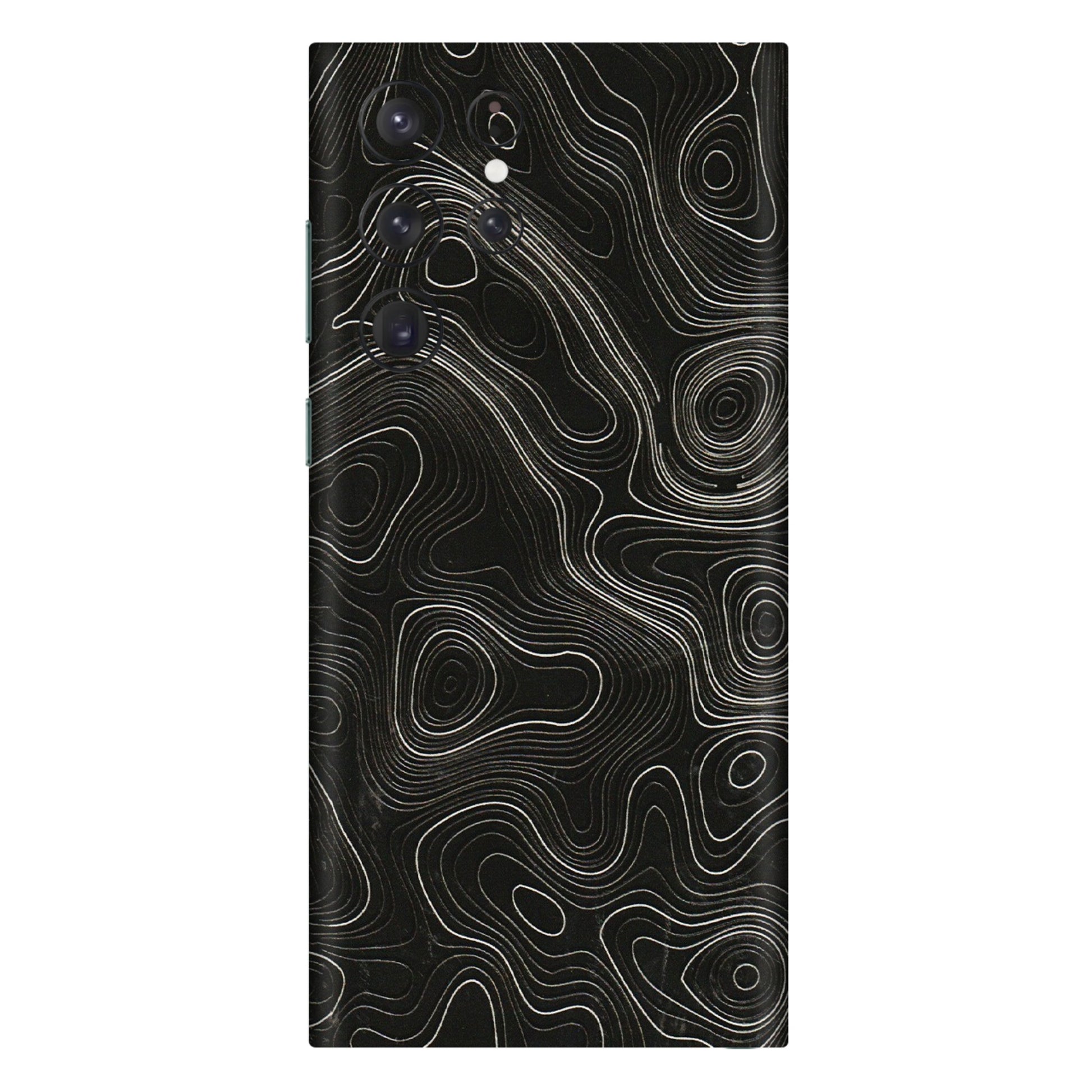 Samsung A/S Series Phone Skins (All Models) - Black Swirl - 3D Embossed Finish (L-196) Samsung Galaxy S22 Ultra