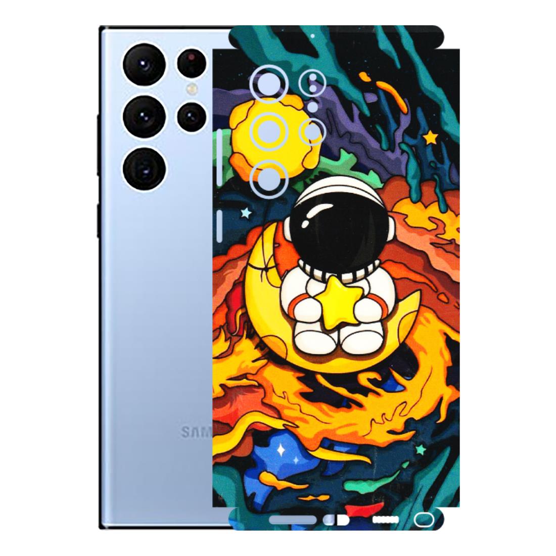Samsung A/S Series Phone Skins (All Models) - Baby Astronaut - 3D Embossed Finish (L-197) Samsung Galaxy S22 Ultra