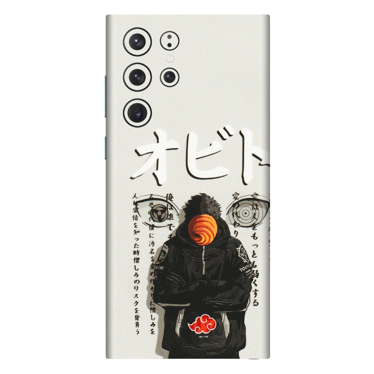 Samsung A/S Series Phone Skins (All Models) - Obito Anime Eye - 3D Embossed Finish (L-19) Samsung Galaxy S22 Ultra