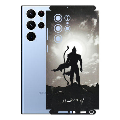 Samsung A/S Series Phone Skins (All Models) - Jai Siya Ram - 3D Embossed Finish (L-200) Samsung Galaxy S22 Ultra