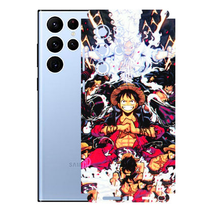 Samsung A/S Series Phone Skins (All Models) - Luffy Anime Character - 3D Embossed Finish (L-203) Samsung Galaxy S22 Ultra