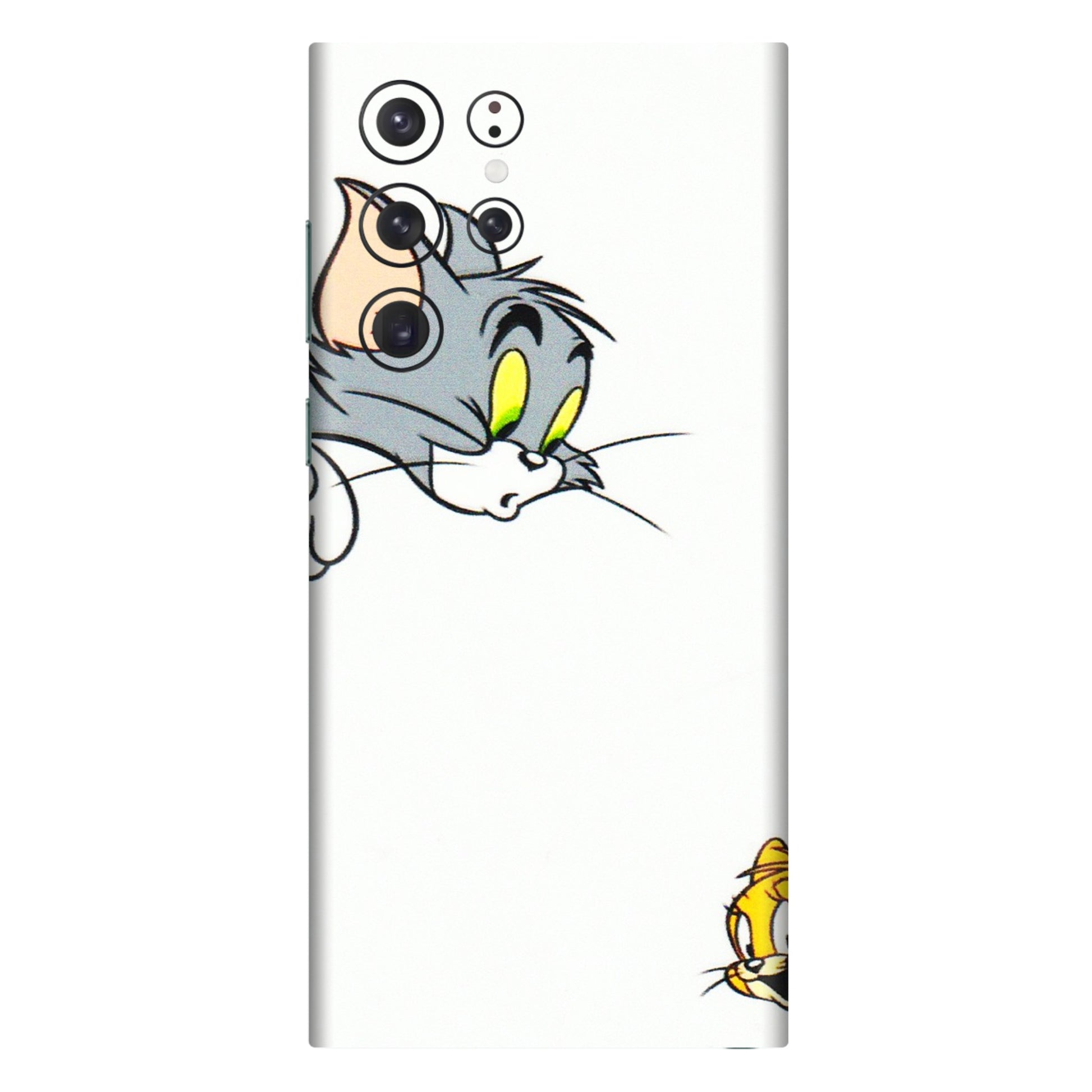 Samsung A/S Series Phone Skins (All Models) - Cute Tom And Jerry - 3D Embossed Finish (L-220) Samsung Galaxy S22 Ultra