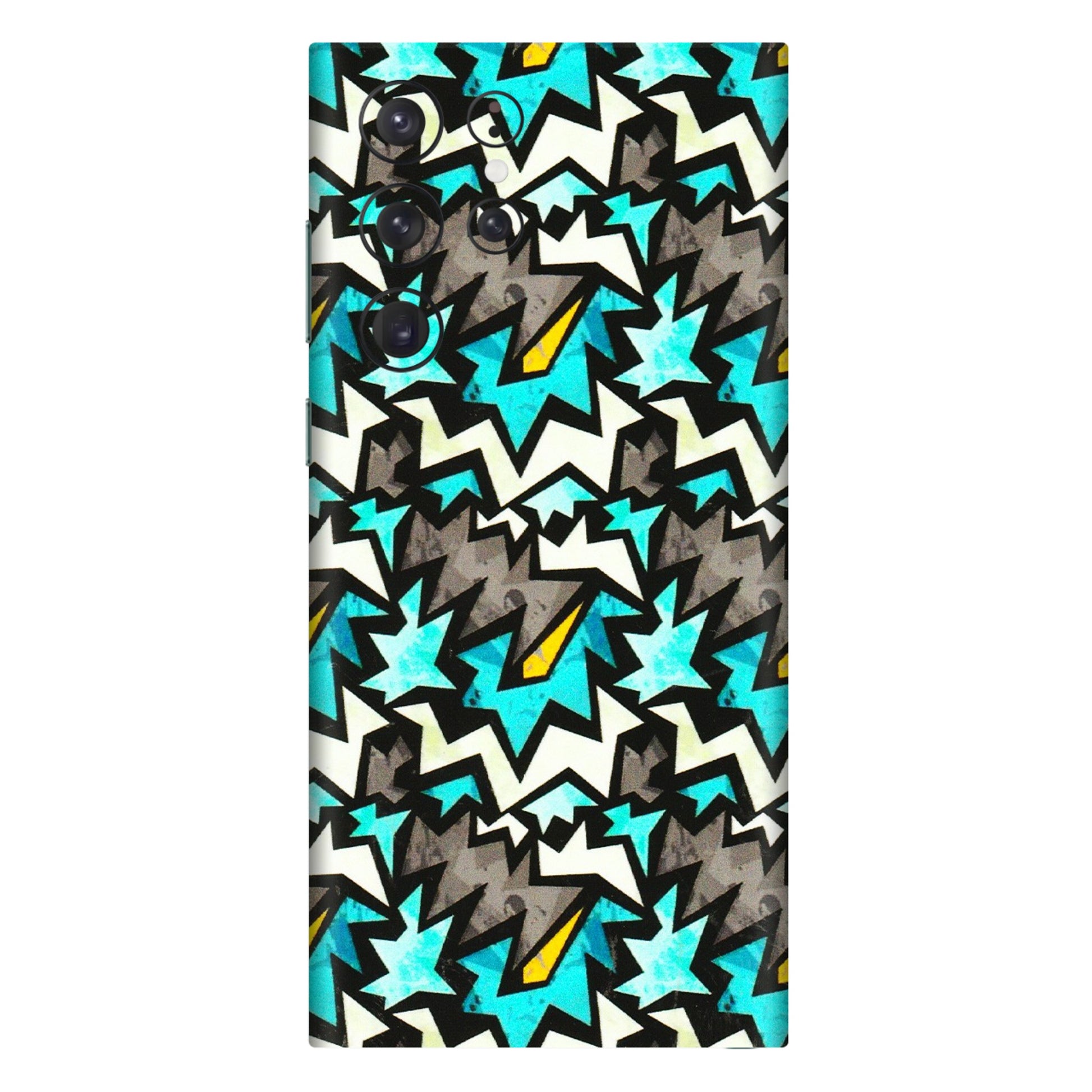 Samsung A/S Series Phone Skins (All Models) - Funky Zig Zag - 3D Embossed Finish (L-223) Samsung Galaxy S22 Ultra