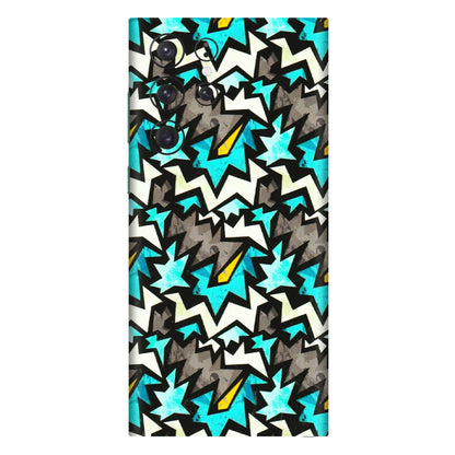 Samsung A/S Series Phone Skins (All Models) - Funky Zig Zag - 3D Embossed Finish (L-223) Samsung Galaxy S22 Ultra