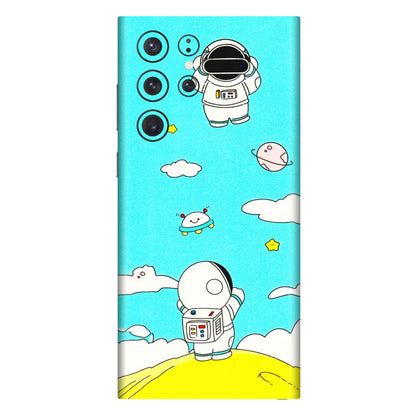 Samsung A/S Series Phone Skins (All Models) - Blue Skies Astro Float - 3D Embossed Finish (L-230) Samsung Galaxy S22 Ultra