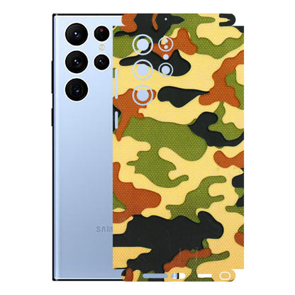 Samsung A/S Series Phone Skins (All Models) - Indian Military - 3D Embossed Finish (L-234) Samsung Galaxy S22 Ultra