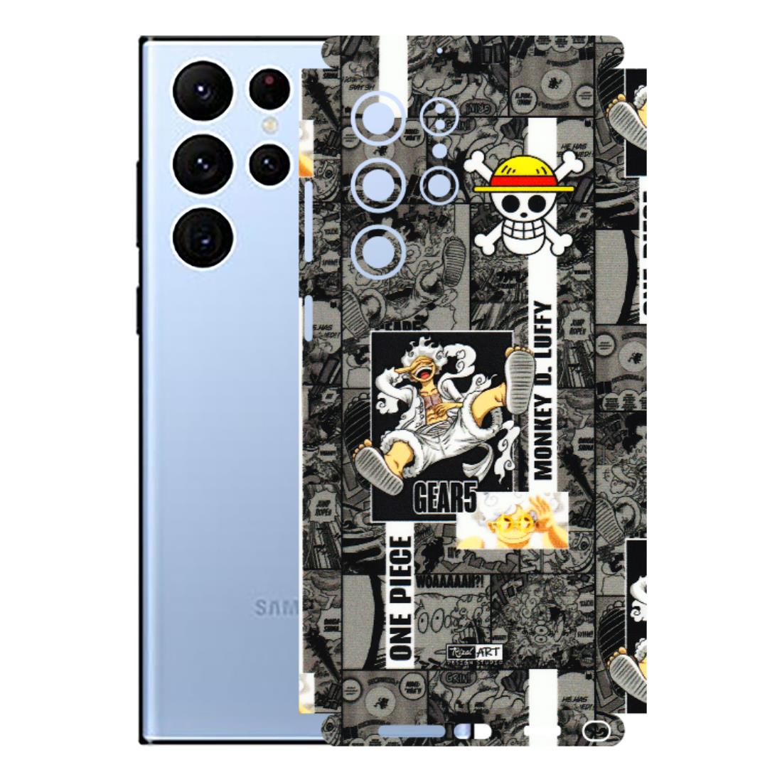Samsung A/S Series Phone Skins (All Models) - Cuffy Anime MonkeyCamic - 3D Embossed Finish (L-242) Samsung Galaxy S22 Ultra
