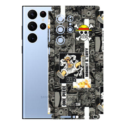 Samsung A/S Series Phone Skins (All Models) - Cuffy Anime MonkeyCamic - 3D Embossed Finish (L-242) Samsung Galaxy S22 Ultra
