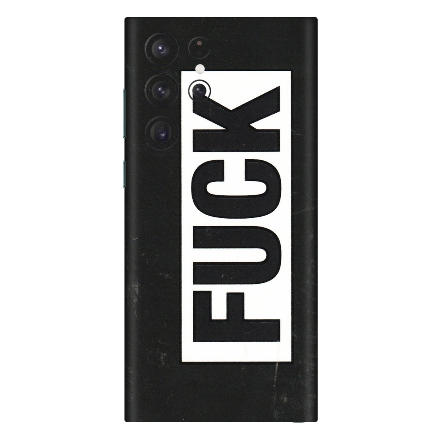 Samsung A/S Series Phone Skins (All Models) - The F Word - 3D Embossed Finish (L-255) Samsung Galaxy S22 Ultra