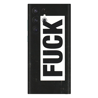 Samsung A/S Series Phone Skins (All Models) - The F Word - 3D Embossed Finish (L-255) Samsung Galaxy S22 Ultra