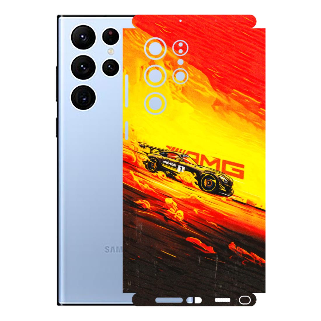 Samsung A/S Series Phone Skins (All Models) - AMG Car Speed Cover - 3D Embossed Finish (L-256) Samsung Galaxy S22 Ultra