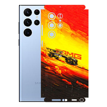 Samsung A/S Series Phone Skins (All Models) - AMG Car Speed Cover - 3D Embossed Finish (L-256) Samsung Galaxy S22 Ultra
